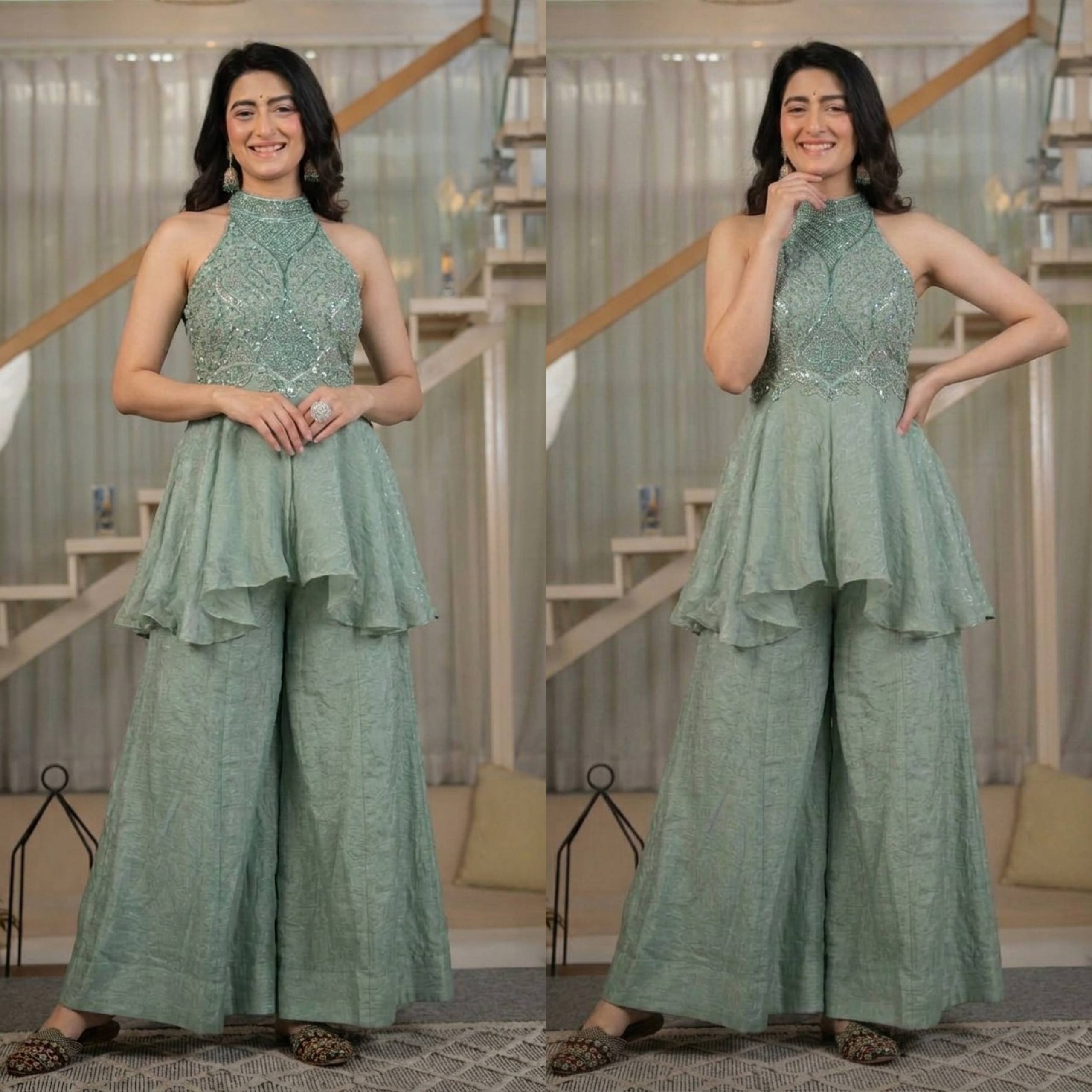 Editorial Verdant Minimalist Drape Couture